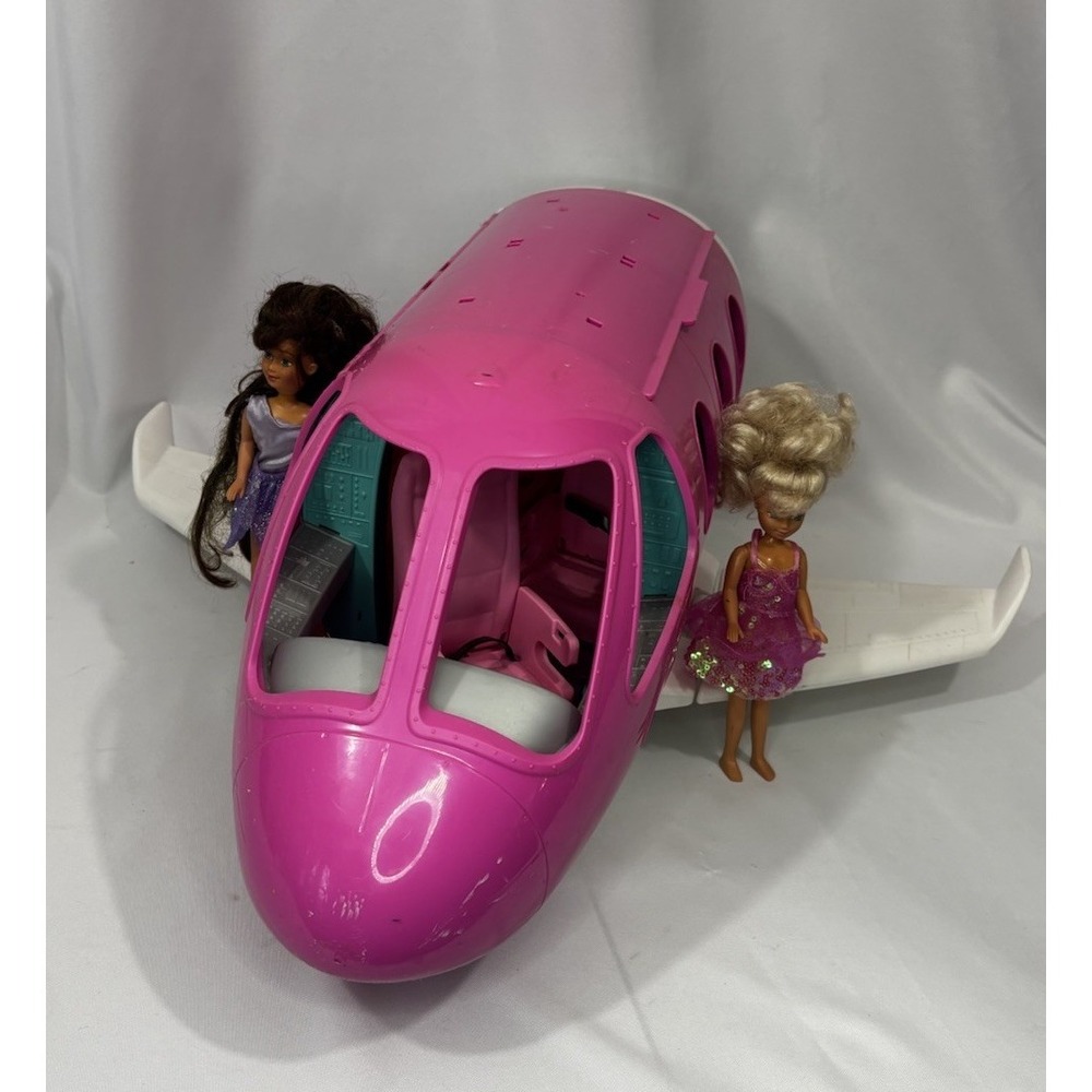 ✈️Barbie Dreamplane Playset Pink Airplane Vehicle for 12" With 2 Dolls